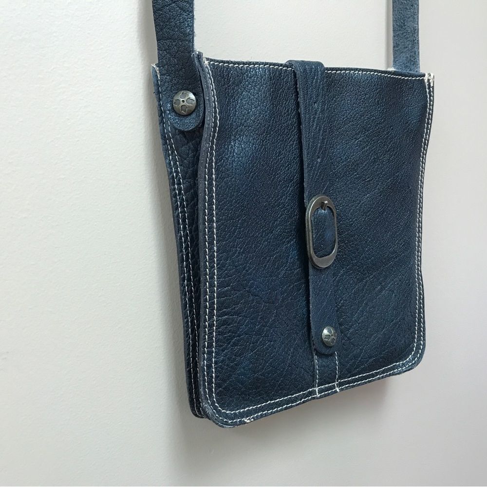 Patricia Nash Leather Dark Blue Leather Crossbody Bag - Picture 3 of 11